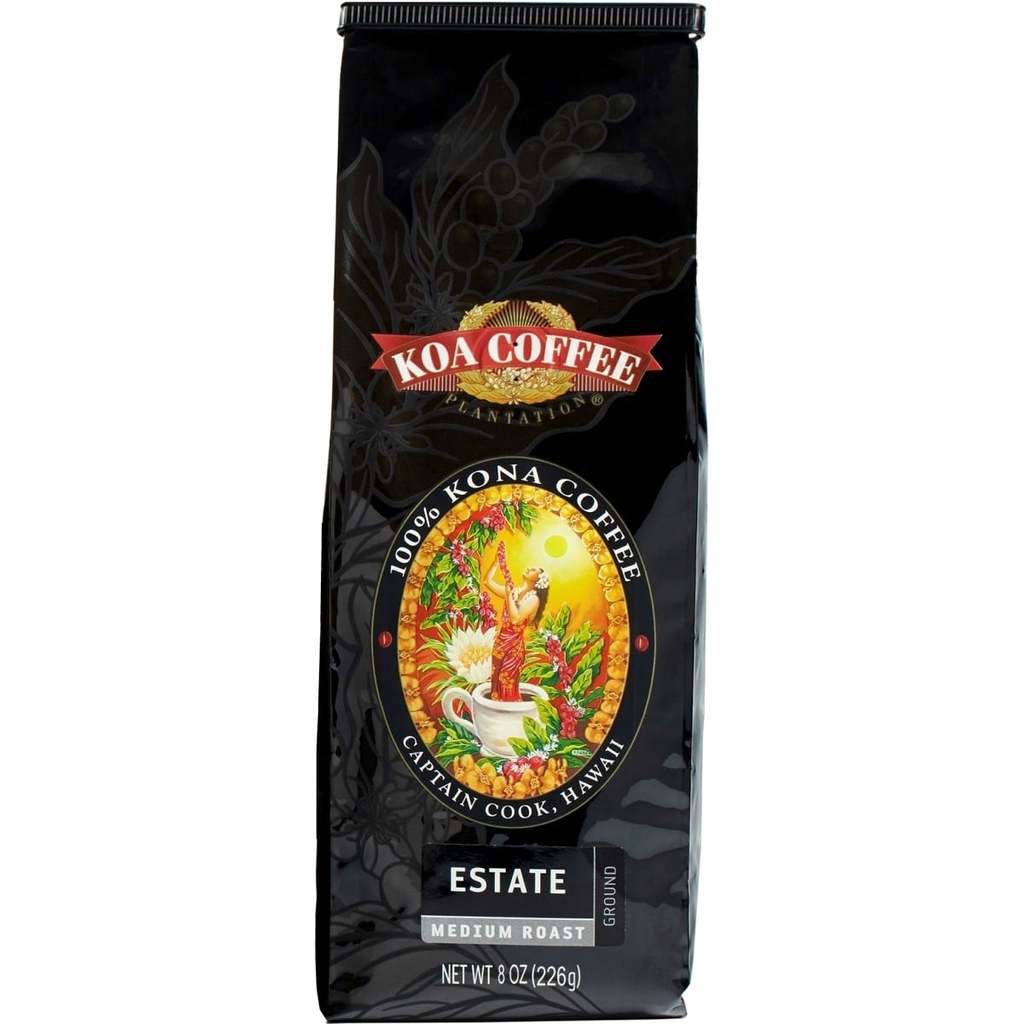 100 Kona Coffee, Estate Medium Roast Ground Kona Coffee