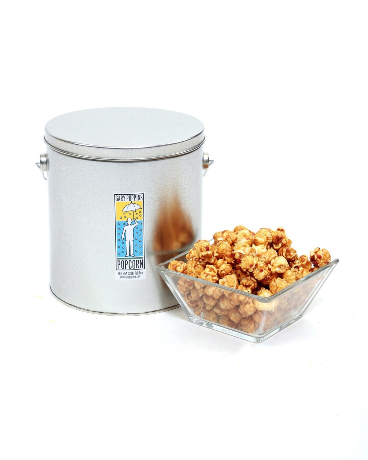 Classic Caramel Gourmet Popcorn 1 Gallon Tin from Gary Poppins