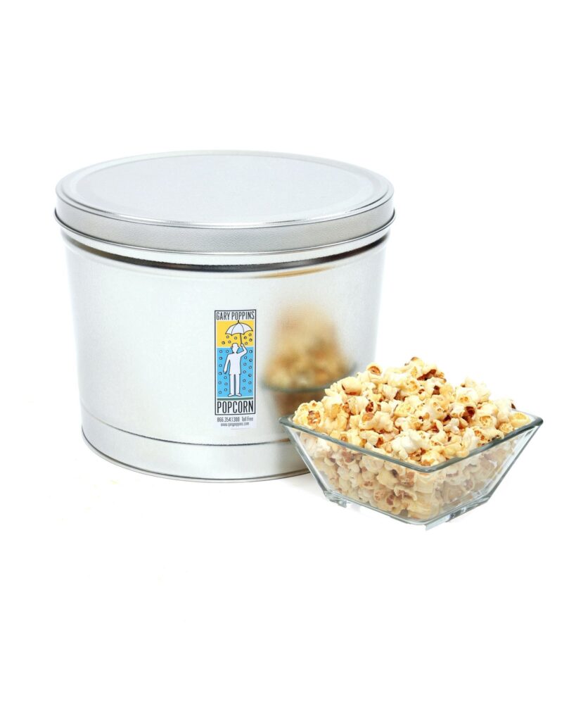 Kettle Corn Gourmet Popcorn 2 Gallon Tin from Gary Poppins