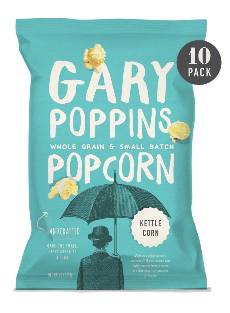 Kettle Corn - Gourmet Popcorn - Single Serve - 10 Pack from Gary Poppins