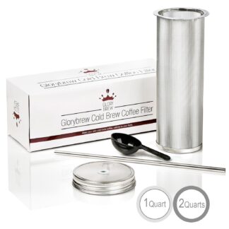 Glorybrew Cold Brew Coffee Filter / DIY Cold Brew Coffee Kit (2 Quart)