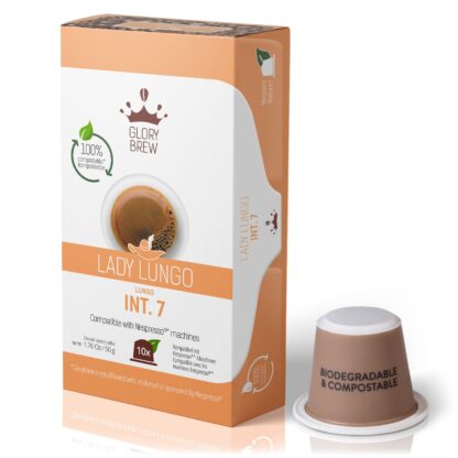 Glorybrew Nespresso Compostable Pods - Lady Lungo 10ct