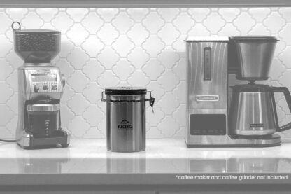 Stainless Steel Coffee Canister, Large 58 fl. oz
